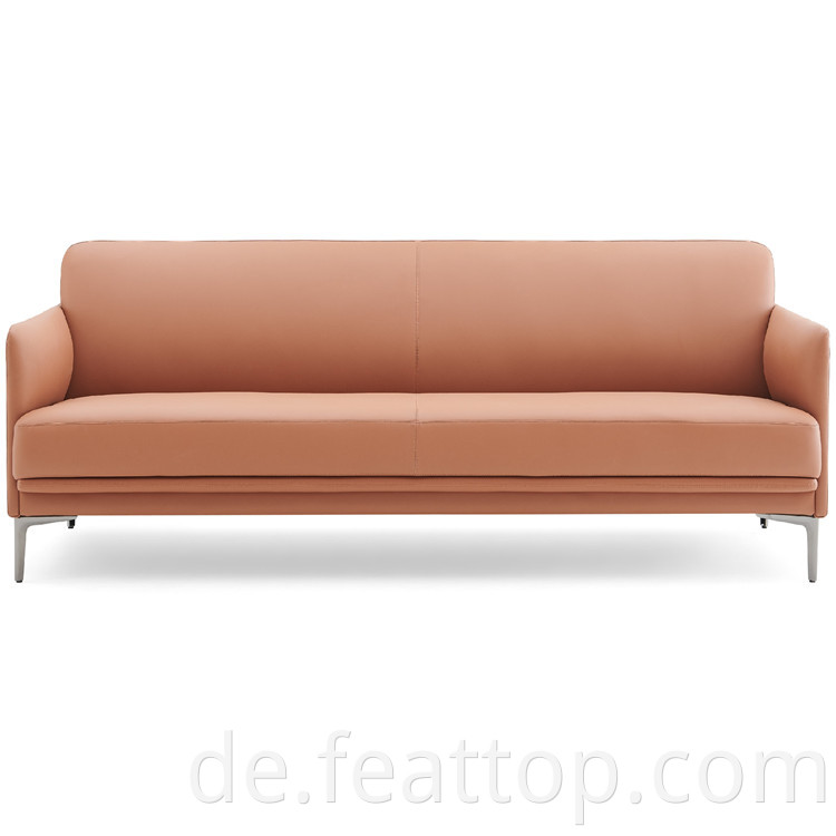 Hochwertige Firmenhaufen Hall Lounge Sofa Stuhl Kurzverdickte Softleder -Leder -Lounge Stuhl